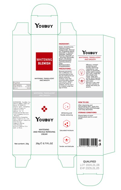 YOUBUY WHITENING AND FRECKLE REMOVING CREAM.jpg label - YOUBUY WHITENING AND FRECKLE REMOVING CREAM